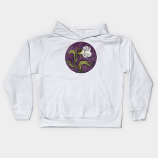 White Petunia Kids Hoodie